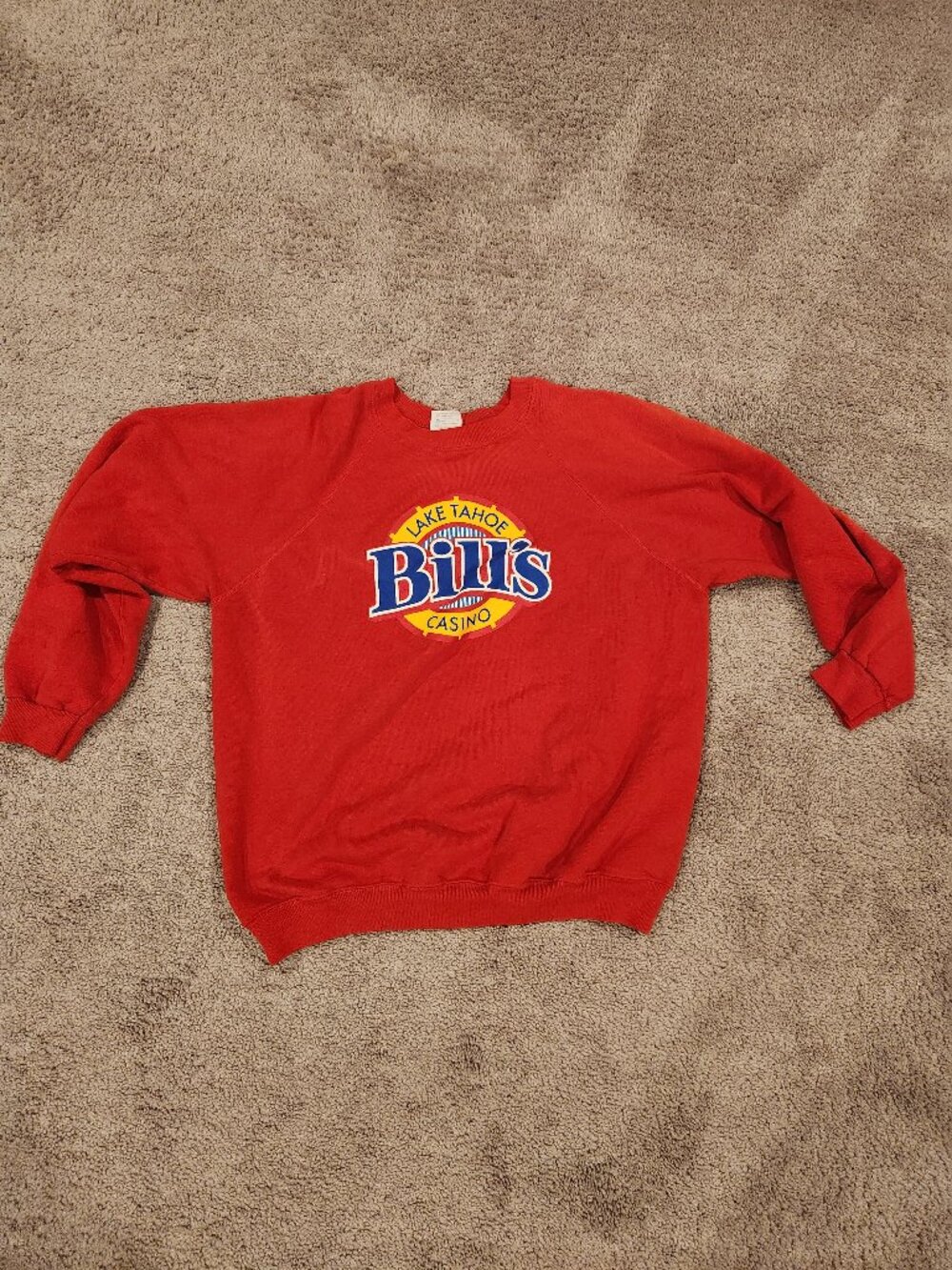 Bill's Hotel & Casino Lake Tahoe Sweatshirt Size XL Vintage
